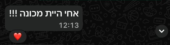 צילום מסך של הודעת וואטסאפ